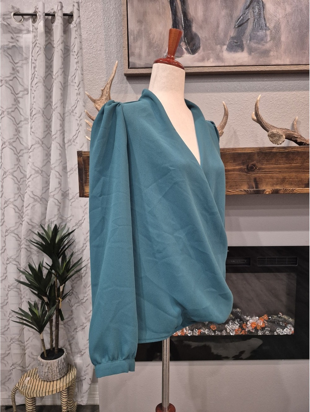 SEZANE Abelia Wrap Blouse Size 42/10 - Picture 5 of 7